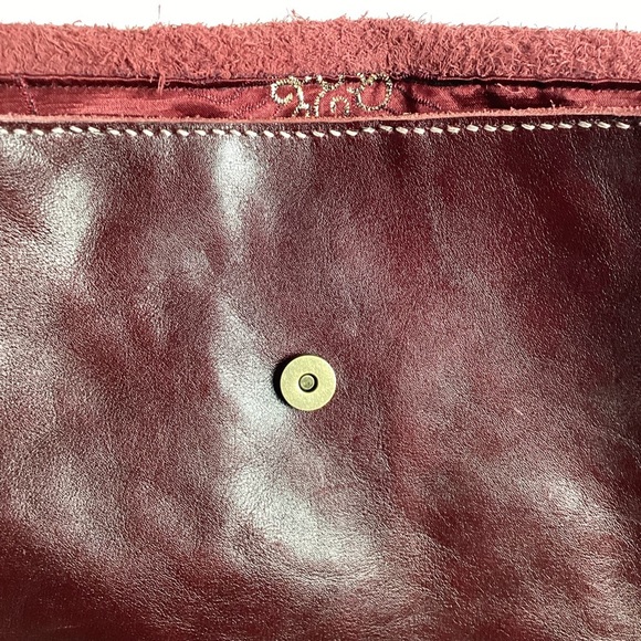 AQ Inc Leather Crossbody Bag with Jemstone and beads. Fringe Bag. Western Style - Picture 14 of 15